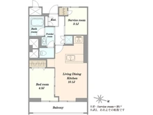 【東京都/港区赤坂】シャトー赤坂台 間取り図