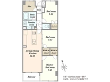 【東京都/新宿区百人町】ザ・パームス西戸山 間取り図