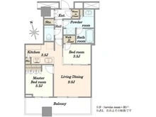 【東京都/港区浜松町】ワールドタワーレジデンス 間取り図