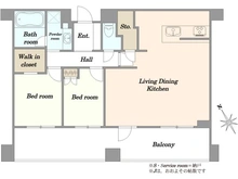 【東京都/港区赤坂】プラウド赤坂 間取り図