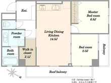 【東京都/新宿区戸山】アートコート早稲田戸山公園 間取り図