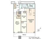 【東京都/港区三田】三田ガーデンヒルズ　 ウエストヒル 間取り図