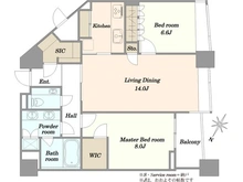 【東京都/港区赤坂】パークコート赤坂ザタワー 間取り図