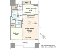 【東京都/港区虎ノ門】シティタワー虎ノ門 間取り図