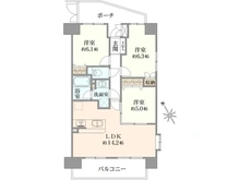 【千葉県/市川市原木】パラッシオ市川中山 間取り図