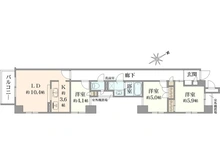 【千葉県/船橋市本町】藤和シティホームズ船橋本町通弐番館 間取り図