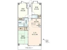 【千葉県/市川市末広】レクセルマンション行徳第2 間取り図