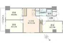 【千葉県/市川市鬼高】市川ハイツ B棟 間取り図