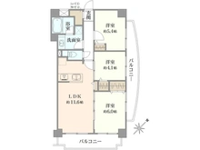 【千葉県/市川市塩焼】ローズガーデン行徳参番館 間取り図