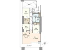 【千葉県/市川市市川南】パークシティ市川 A棟 間取り図