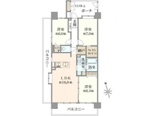 【千葉県/市川市田尻】クレストフォルム市川南アクアビュー 間取り図
