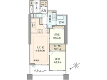 【千葉県/市川市市川南】パークシティ市川 B棟 間取り図