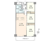 【千葉県/市川市欠真間】コープ行徳 間取り図