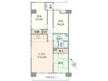 【千葉県/市川市南八幡】コープ野村本八幡 2号棟 間取り図