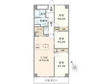 【千葉県/市川市南八幡】市川本八幡マンション 間取り図