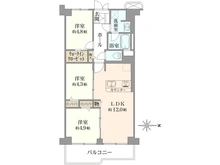 【東京都/江戸川区南篠崎町】南篠崎スカイハイツ A棟 間取り図
