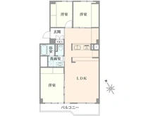 【千葉県/市川市南大野】市川グリーンハイツ A号棟 間取り図
