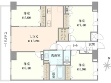 【千葉県/市川市市川】ライオンズステーションプラザ市川国府台  間取り図