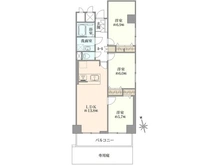 【千葉県/市川市鬼高】市川ハイツ A棟 間取り図