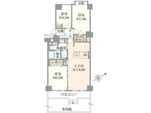 【千葉県/市川市鬼高】コスモ市川パサージュ 間取り図