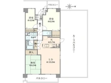 【千葉県/市川市大野町】市川大野パークハウス 間取り図