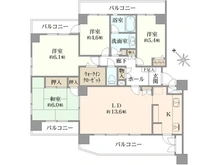 【千葉県/船橋市旭町】船橋ビレジ 間取り図