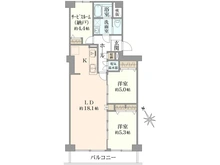 【千葉県/市川市鬼高】ライオンズマンション市川第2 間取り図