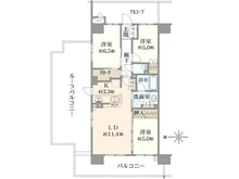 【東京都/江東区亀戸】シャリエ亀戸リーディングイースト 間取り図