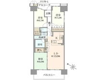 【千葉県/千葉市美浜区浜田】コロンブスシティ 間取り図