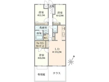 【千葉県/船橋市飯山満町】ライオンズマンション船橋飯山満台二番館 間取り図