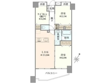 【千葉県/市川市日之出】ローズガーデン行徳壱番館 間取り図