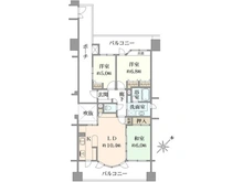 【千葉県/市川市広尾】レクセルプラッツァ南行徳 間取り図