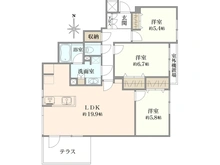 【千葉県/佐倉市井野】リーベスト勝田台・エルベールの街 A棟 間取り図