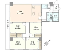 【千葉県/市川市新田】ライネスハイム市川 間取り図