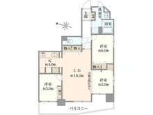 【東京都/江戸川区谷河内】ラ・シード瑞江 間取り図