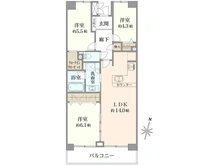【千葉県/市川市原木】原木中山ファミールハイツ 1号館 間取り図