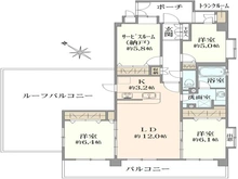 【千葉県/市川市末広】アルファグランデ行徳 参番街 間取り図