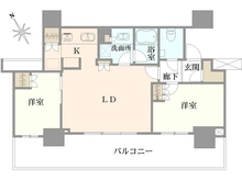 【東京都/港区海岸】ブリリアタワー浜離宮 間取り図