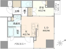 【東京都/港区芝浦】インプレストタワー芝浦エアレジデンス 間取り図