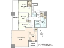 【東京都/港区浜松町】ワールドタワーレジデンス　WORLDTOWERRESIDENCE 間取り図