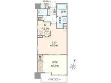 【東京都/港区芝浦】ユニーブル田町 間取り図