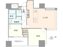 【東京都/港区芝】パークタワー芝公園 間取り図