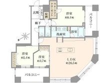 【東京都/港区芝浦】芝浦アイランドケープタワー 間取り図