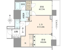 【東京都/港区赤坂】赤坂タワーレジデンストップオブザヒル 間取り図