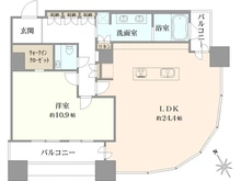 【東京都/港区東新橋】東京ツインパークス 間取り図