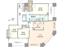 【東京都/港区芝浦】芝浦アイランドケープタワー 間取り図