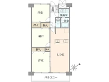 【東京都/港区芝浦】三田ナショナルコート  間取り図