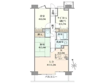 【千葉県/松戸市三ケ月】新松戸ガーデニア 間取り図