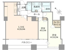 【東京都/港区東新橋】東京ツインパークス ライトウイング 間取り図