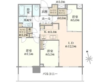 【東京都/中央区晴海】HARUMI　FLAG　PARK　VILLAGE T棟 間取り図